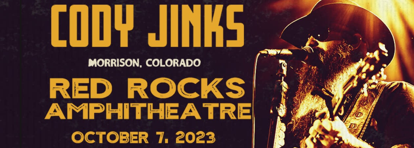 Cody Jinks Tickets 7th October Red Rocks Amphitheatre Red Rocks