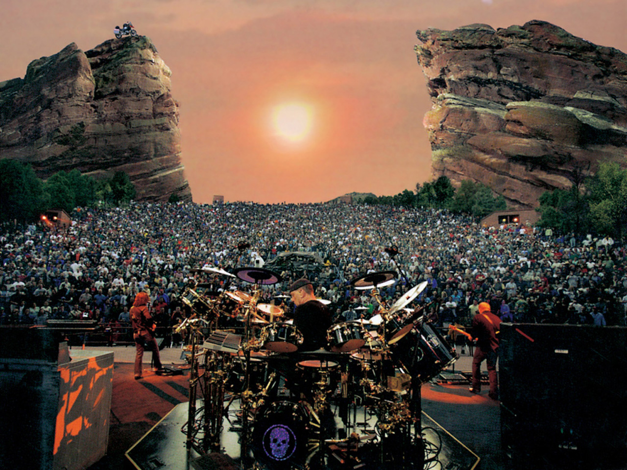Red Rocks Amphitheater Concert at Sunset