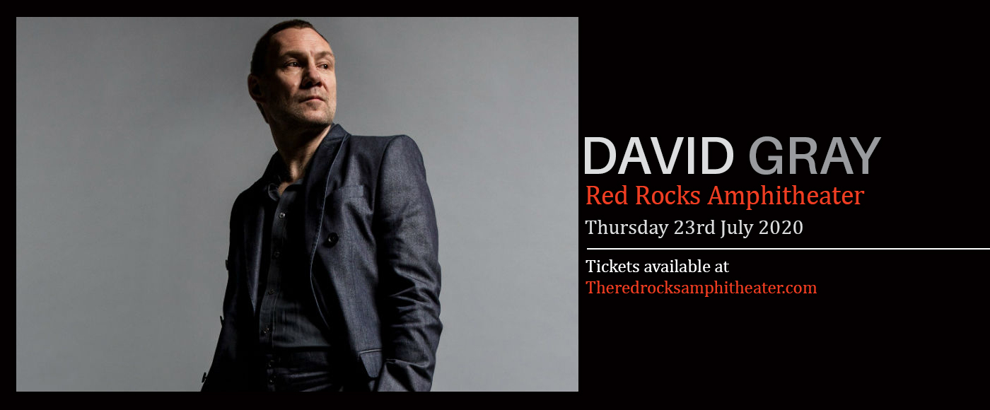David Gray Tickets 23rd July Red Rocks Amphitheatre
